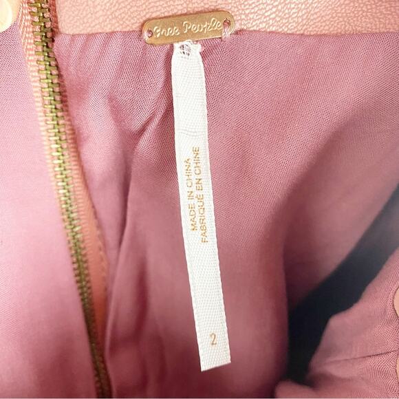 Free People Modern Femme Vegan Leather Suede Women’s Size 2 - Picture 5 of 10